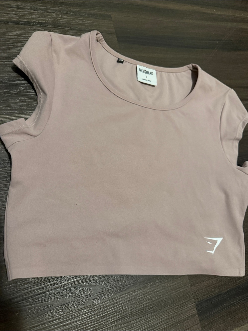 Gymshark Pale Mauve Crop Tee